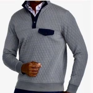 NWT Untuckit M Carufe Quilted Mock Pullover